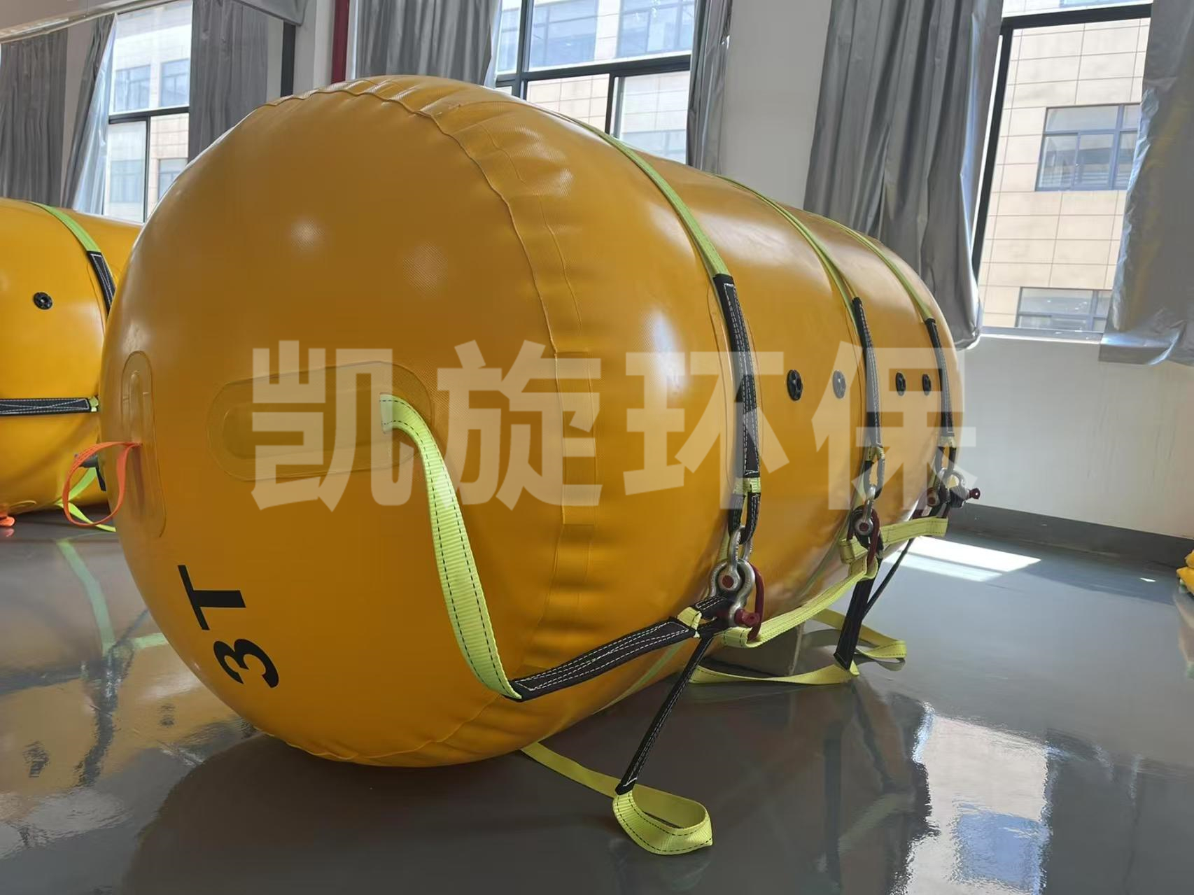 浮力桶充气
